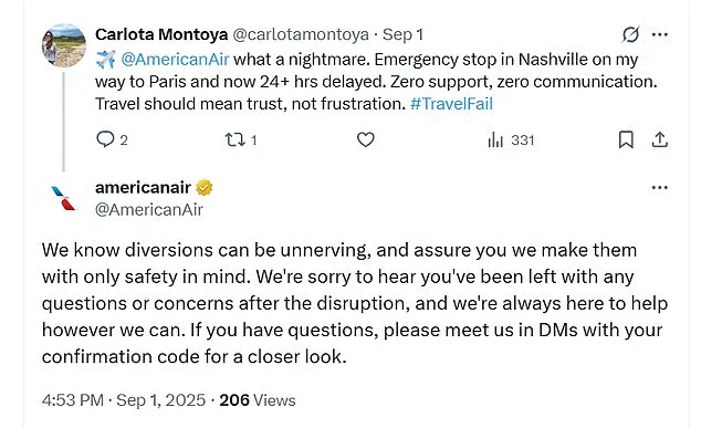 American Airlines Flight Diversion Sparks Passenger Frustration Amid Fuel Leak Controversy