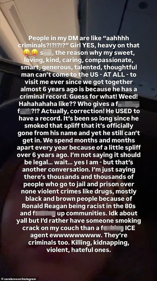 Zara Larsson's Social Media Critique of U.S. Immigration Policy Sparks Debate