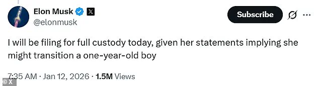 Elon Musk's Custody Battle Intensifies Amid Controversial Claims on X