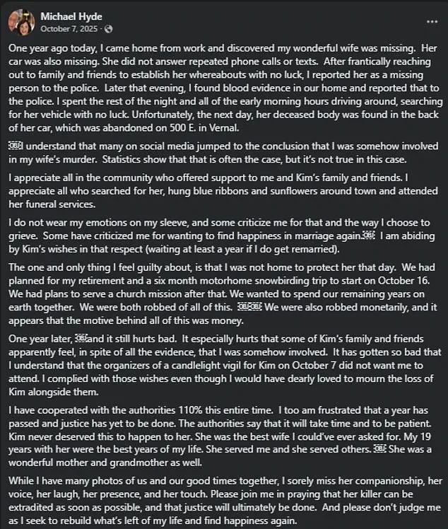 Brutal Murder of Kimberly Hyde Shocks Roosevelt: Husband Michael Hyde Remembers, 'She Was My Everything'