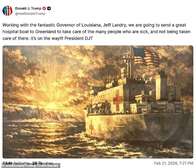 U.S. 'Hospital Boat' Proposal Rejected by Greenland, Straining U.S.-Denmark Relations