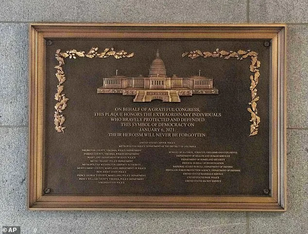 Controversial Plaque Honoring Capitol Defenders Installed Quietly, Names Omitted Despite Law
