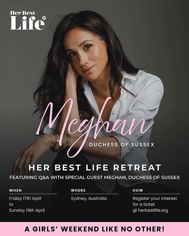 Meghan Markle to Attend Luxurious Sydney Retreat with Exclusive Self-Help Workshops and VIP Access
