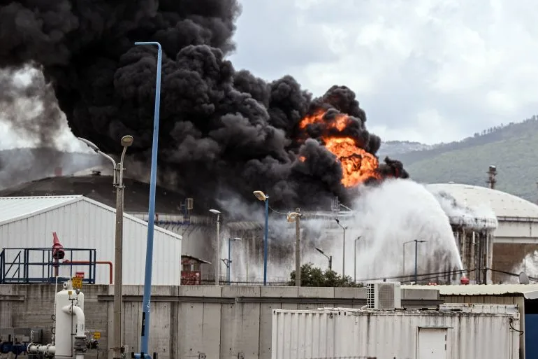 Missile Strike Sparks Fire at Israel's Haifa Refinery, Second Attack Since War on Iran