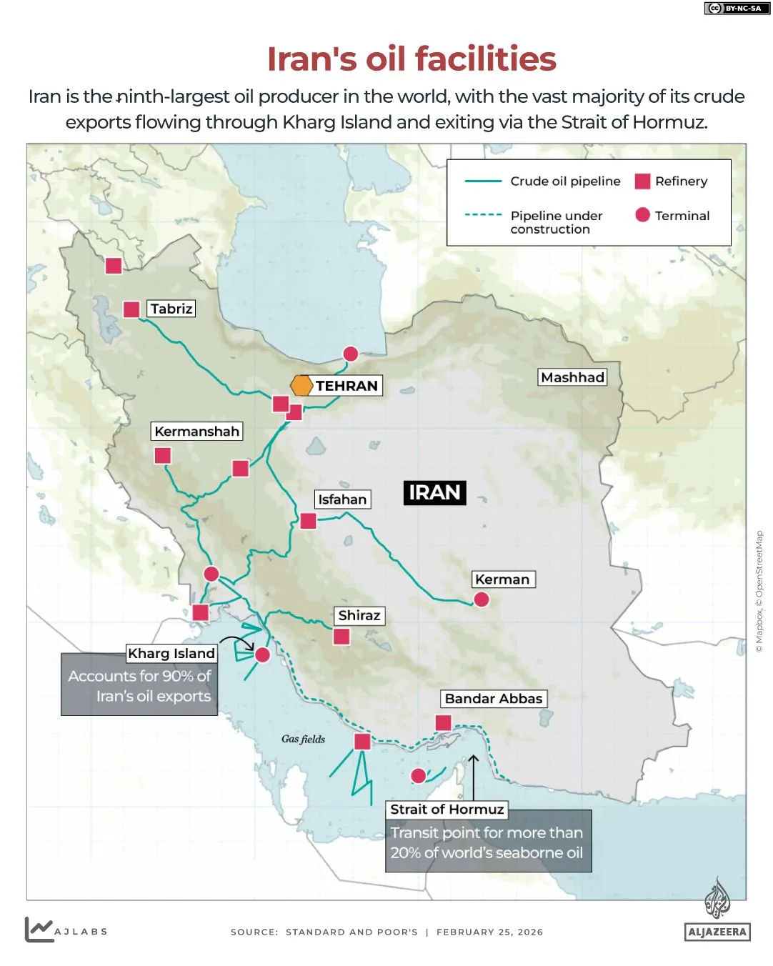Trump Warns of Taking Iran's Oil, Heightening Fears of Global Energy Crisis